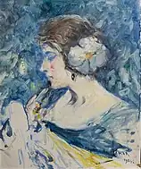 短い髪の女性(1924)