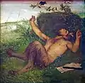 Faun, einer Amsel zupfeifend, 1864-1865年、Lower Saxony State Museum