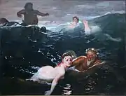 波間のたわむれ、1883年、ノイエ・ピナコテーク