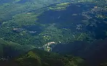 Monte Vettore から見たアルクアータの町