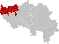 ワレンム行政区の地図