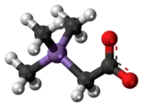 Ball-and-stick model of arsenobetaine{{{画像alt1}}}