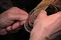 グラインダーによる実演（イタリア）