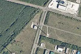 朝日・石狩ヘリポートの航空写真(2020年9月)国土交通省 国土地理院 地図・空中写真閲覧サービスの空中写真を基に作成