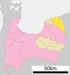 朝日町 (富山県)位置図