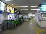 旧駅舎改札口（2009年3月）