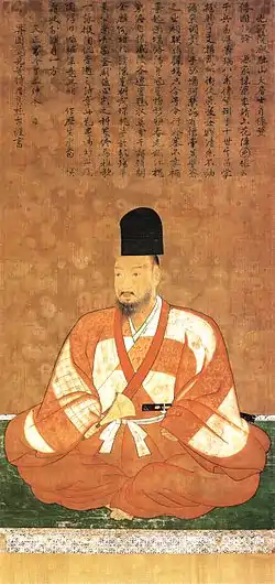 絹本『足利義輝像』日本 戦国時代 推定土佐光吉筆 絹本着色(Colors on silk)