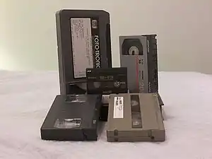 S-VHS、MIIカセットと他の共通フォーマットとの比較