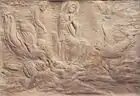 『聖母被昇天』（枢機卿ライナルド・ブランカッチ霊廟のレリーフ、1427年）サンタンジェロ・ア・ニーロ聖堂