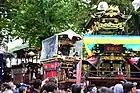 足助まつりの山車(2016年(平成28年)10月)