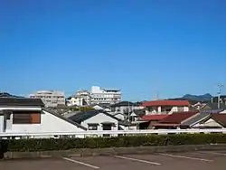 国道42号から見た阿田和集落
