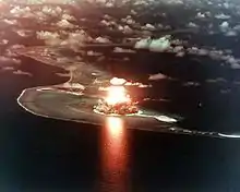 レッドウィング作戦セミノール実験(爆発直後)