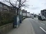August-Bebel-Straße駅（地上駅、安全地帯が存在しない電停）