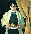 アウグスト・マッケPortrait mit Äpfeln, 1909