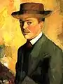 アウグスト・マッケ、「自画像」、1909年