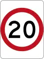 (R4-1) 制限速度20km/h