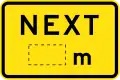 (W8-17-2) Distance (in metres)