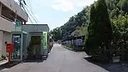 駅入口付近（2015年9月）