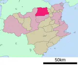 阿波市位置図