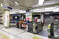 小川町方面改札(2023年8月)