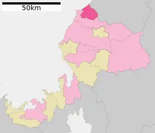 あわら市位置図