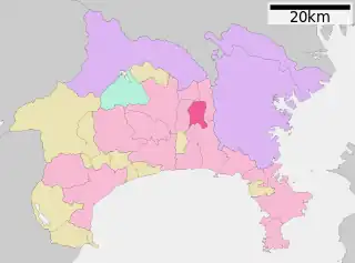 綾瀬市位置図