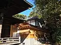 阿豆佐味天神社覆殿