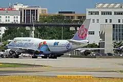 チャイナエアラインのジミー特別塗装機