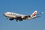 従来利用されていたボーイング747-400（機体記号：B-2447）