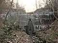 右側の砂防ダム