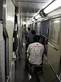 開放式B寝台の車内(24系客車、急行「銀河」)