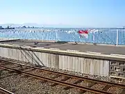梅津寺駅ホーム