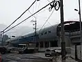 工事中のBEXCO駅（2014年7月）
