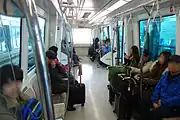 1000系車内(無人運転)