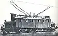 ベルン-レッチュベルク-シンプロン鉄道の試作機であるAEG製のFb 2x2/3 101号機、1911年頃