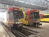 車庫に並ぶ車両(2016年撮影)