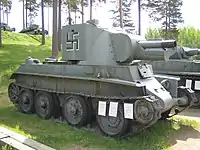 フィンランドで製造されたBT-42（クリスティ突撃砲）