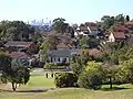 バードウェル・ヴァレーからシドニーCBDを眺めた風景