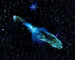 スピッツァー宇宙望遠鏡が撮影した HH 46/47