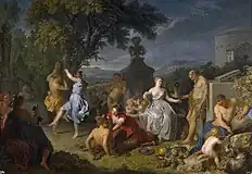 Bacchanal（バッカス祭り）(1719)プラド美術館蔵
