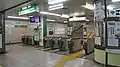 馬喰町駅・馬喰横山駅連絡改札口(2019年6月)