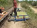 対向車に進路を譲った場面