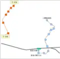 北口あけぼの線の変遷1（二階堂高校線開通）