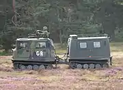 Bv 206の側面図。
