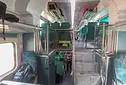 冷房客車の車内（2013年撮影）