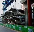 建設が進む高架橋。2008年12月