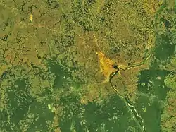 バンギの衛星画像(2006年)