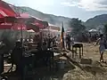 イベントに出店しているバーベキュー（アルメニア、en:Akhtalaにて）