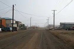 ウトキアグヴィクの街路