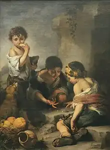ムリーリョ『サイコロ遊びをする少年たち』(1670-1680年ごろ)